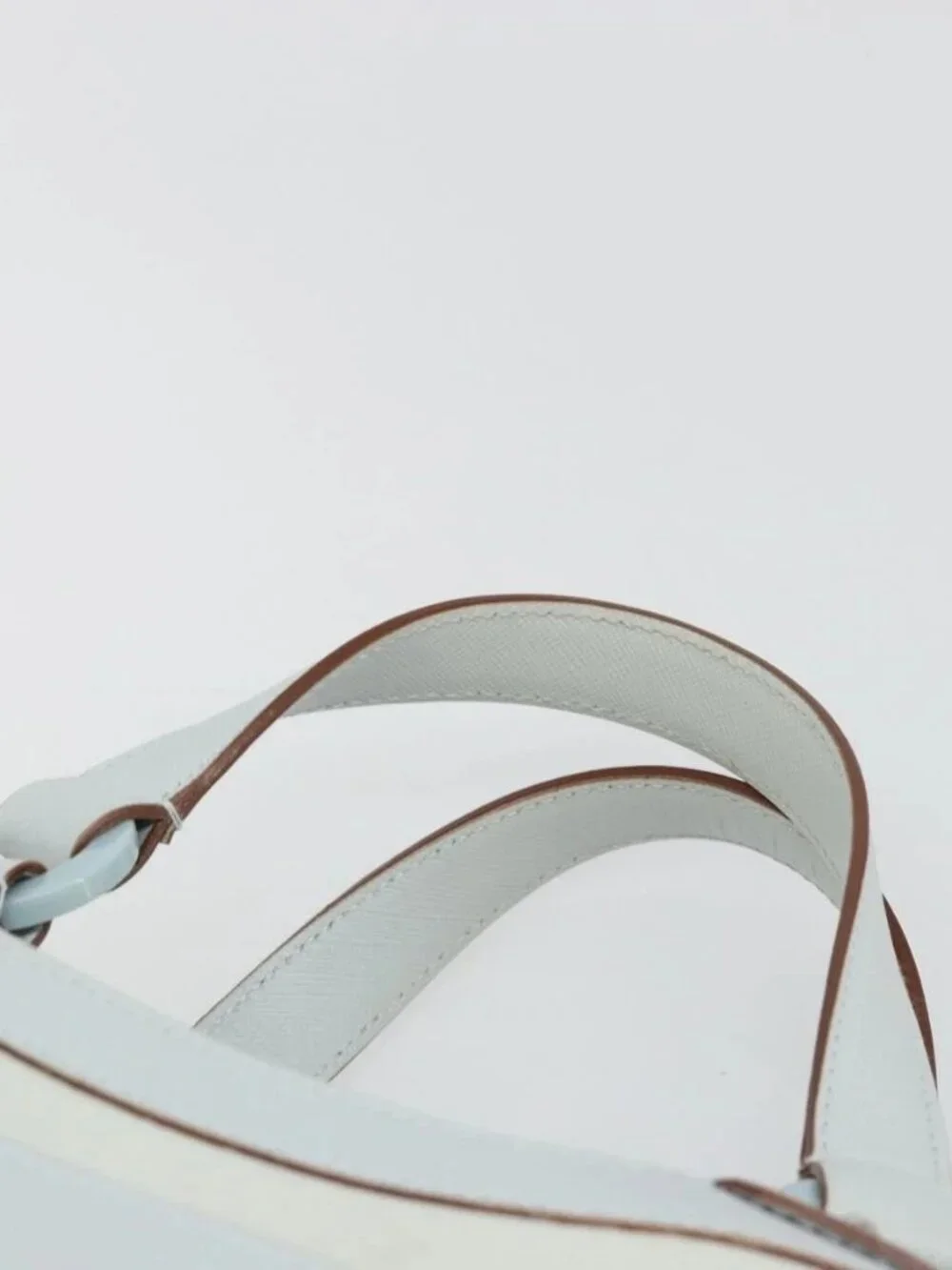 Salvatore Ferragamo Hand Bag Suede Leather Light Blue Silver Auth ka4819A